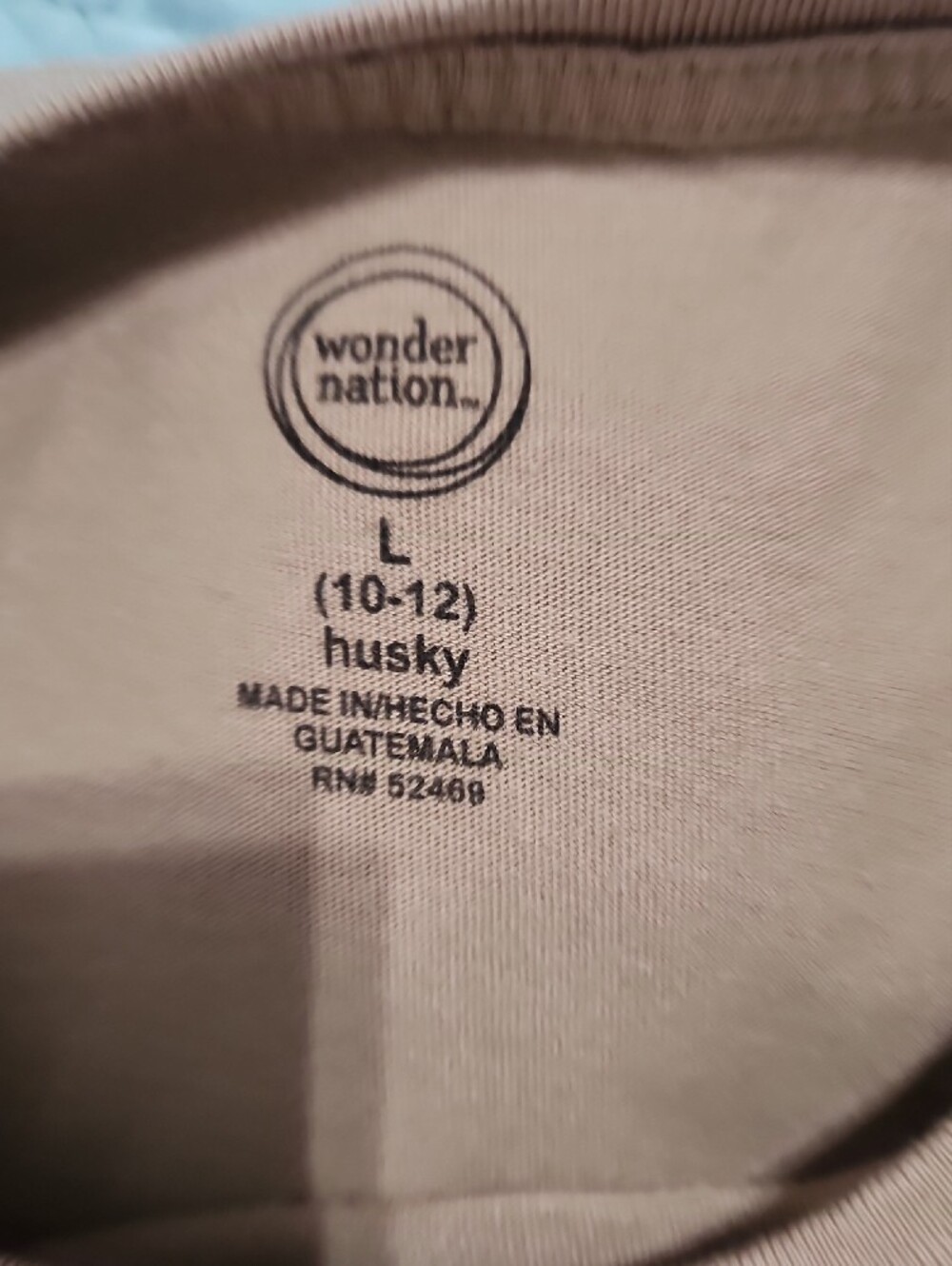 wonder nation Short Sleeve Crewneck Tee in Camel Tan - Picture 3 of 3